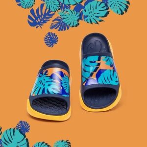 UIN Men’s Comfortable Slippers PU/Palm Tree/US7/7.5